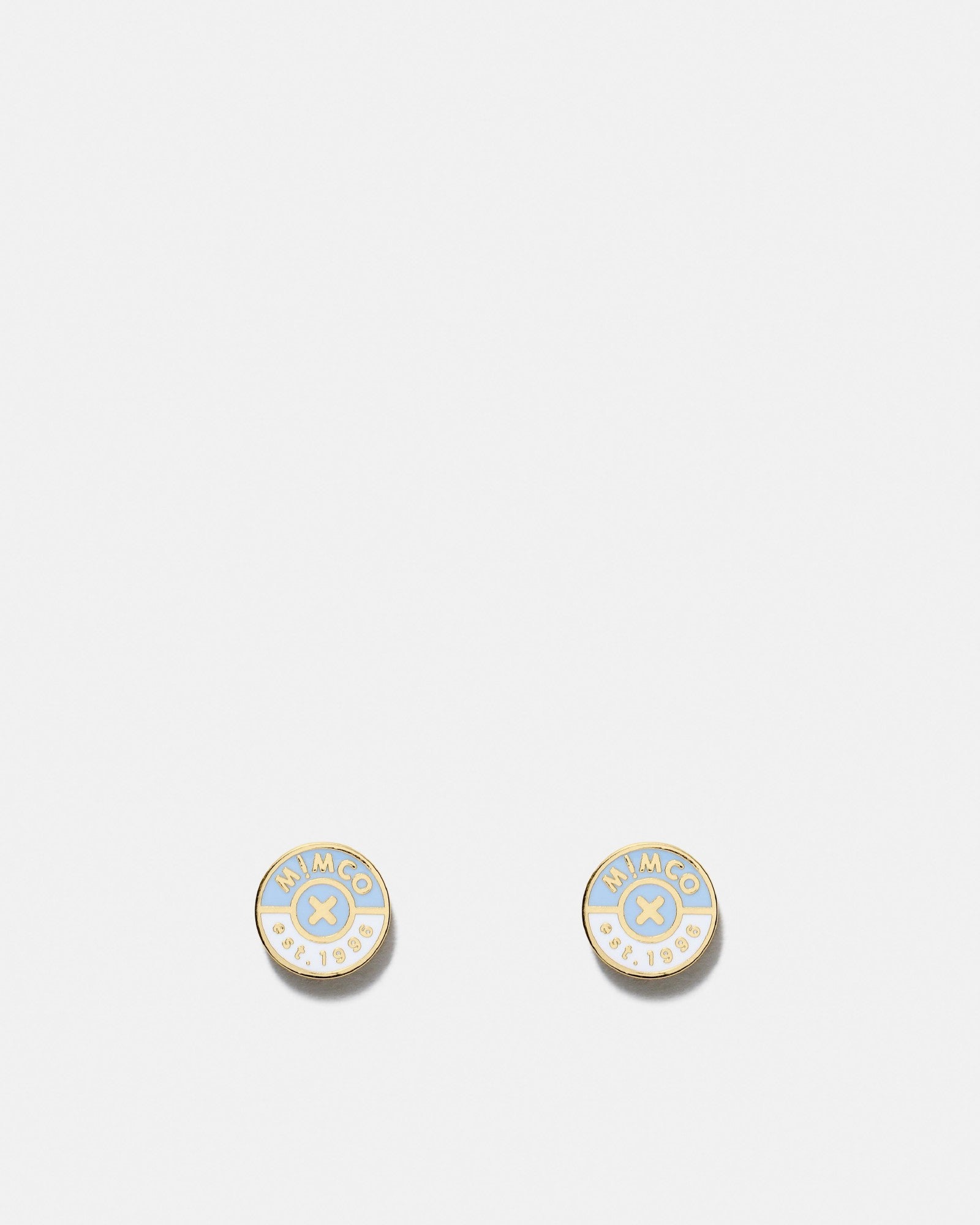 Mod Stud Earrings - Chalk Blue