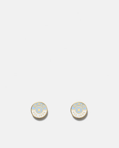 Mod Stud Earrings - Chalk Blue