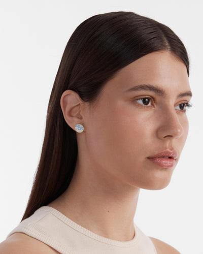 Mod Stud Earrings - Chalk Blue