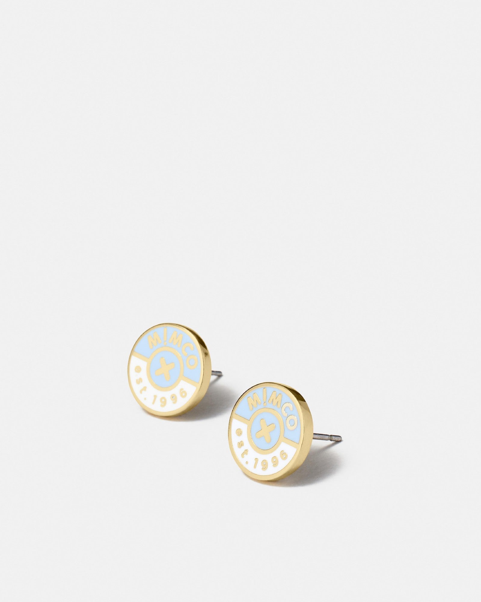 Mod Stud Earrings - Chalk Blue