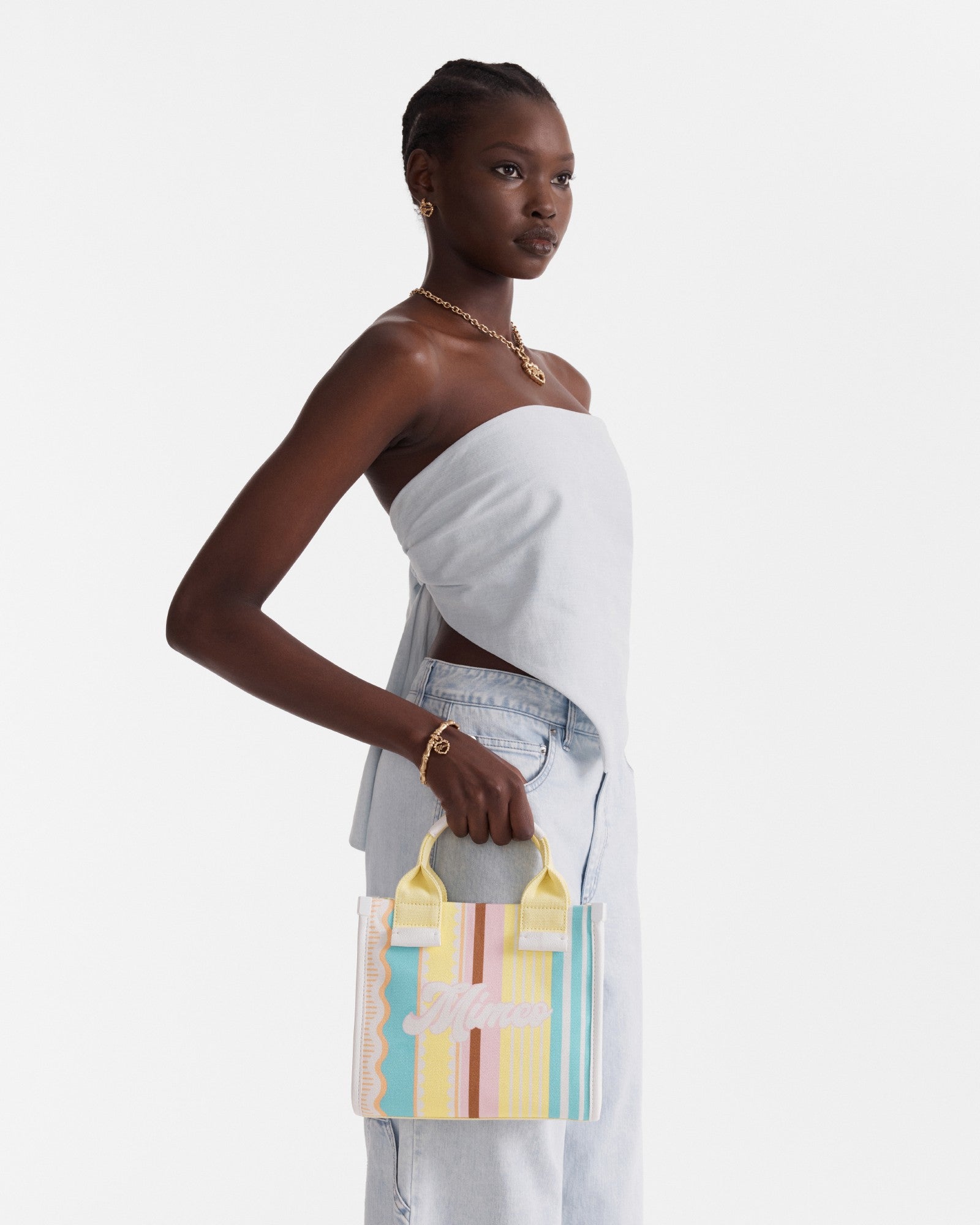 Stevie Mini Tote Bag - Miami Print