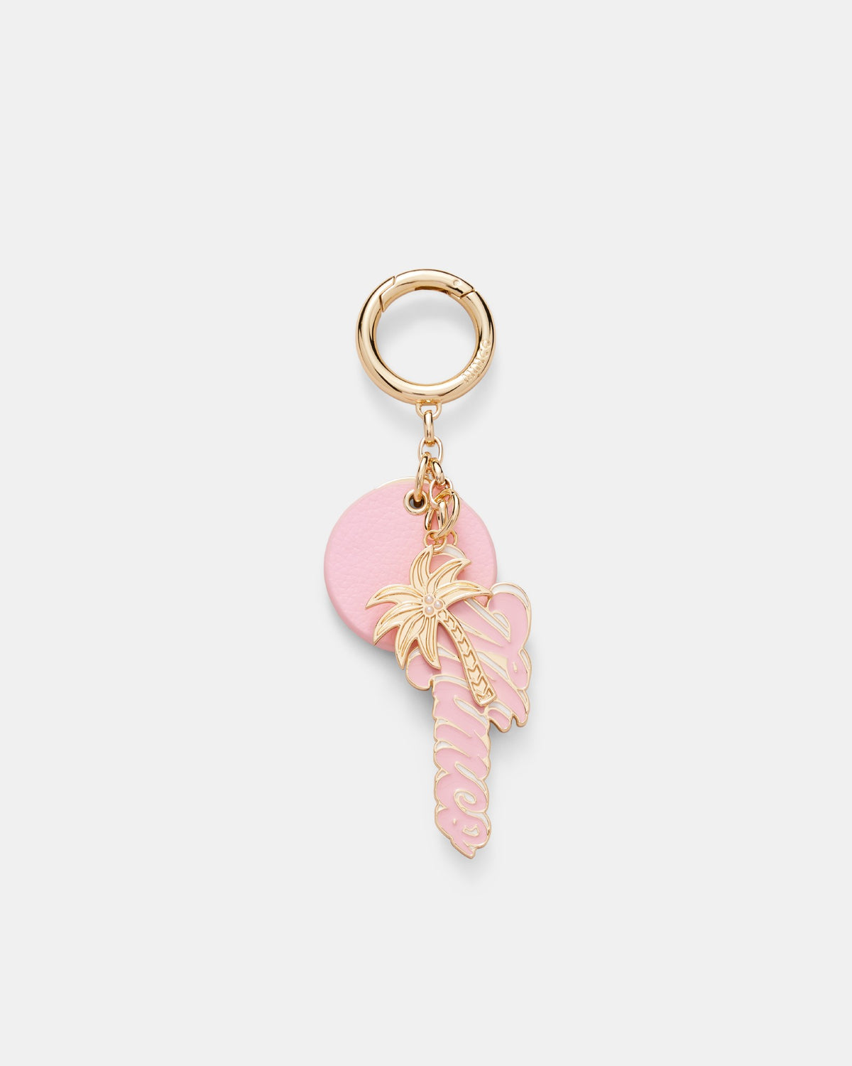 Miami Logo Keyring - Sweet Pink