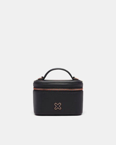 Hendrix Cosmetic Bag - Black Rose Gold