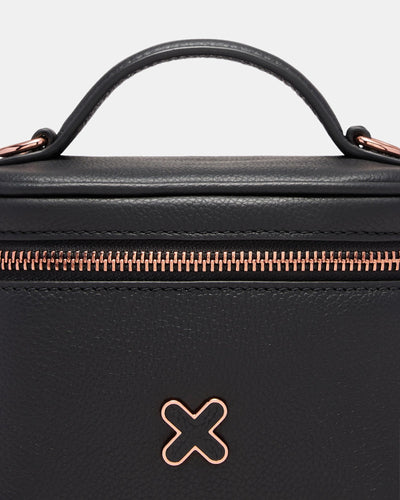 Hendrix Cosmetic Bag - Black Rose Gold