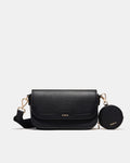 Jett Concertina Crossbody Bag - Black Light Gold