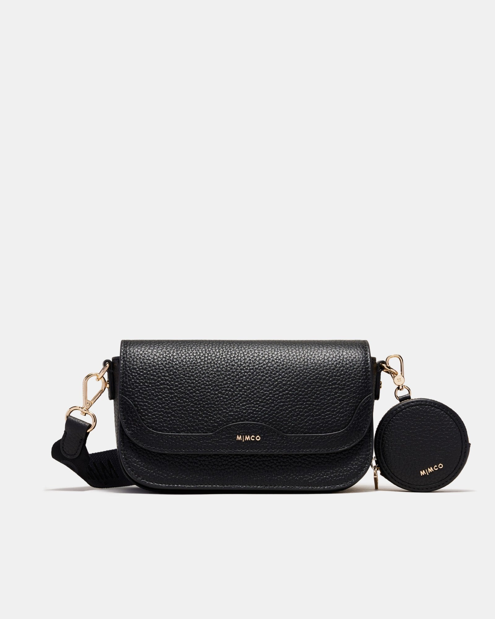 Jett Concertina Crossbody Bag - Black Light Gold