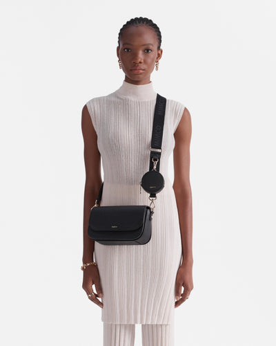 Jett Concertina Crossbody Bag - Black Light Gold