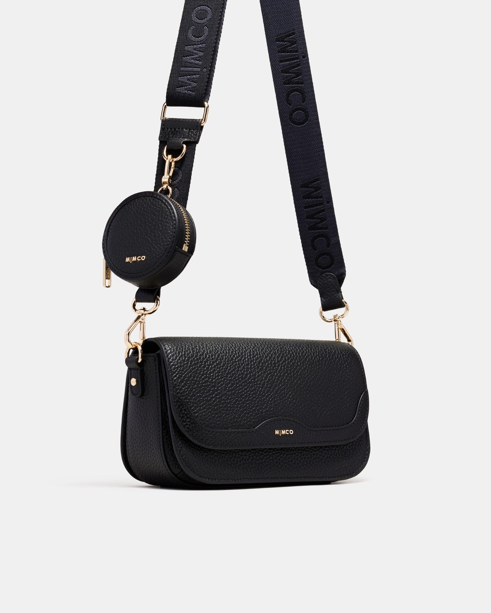 Jett Concertina Crossbody Bag - Black Light Gold
