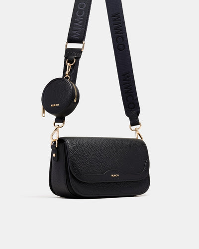 Jett Concertina Crossbody Bag - Black Light Gold