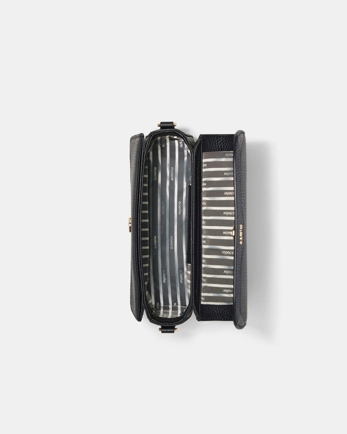 Jett Concertina Crossbody Bag - Black Light Gold