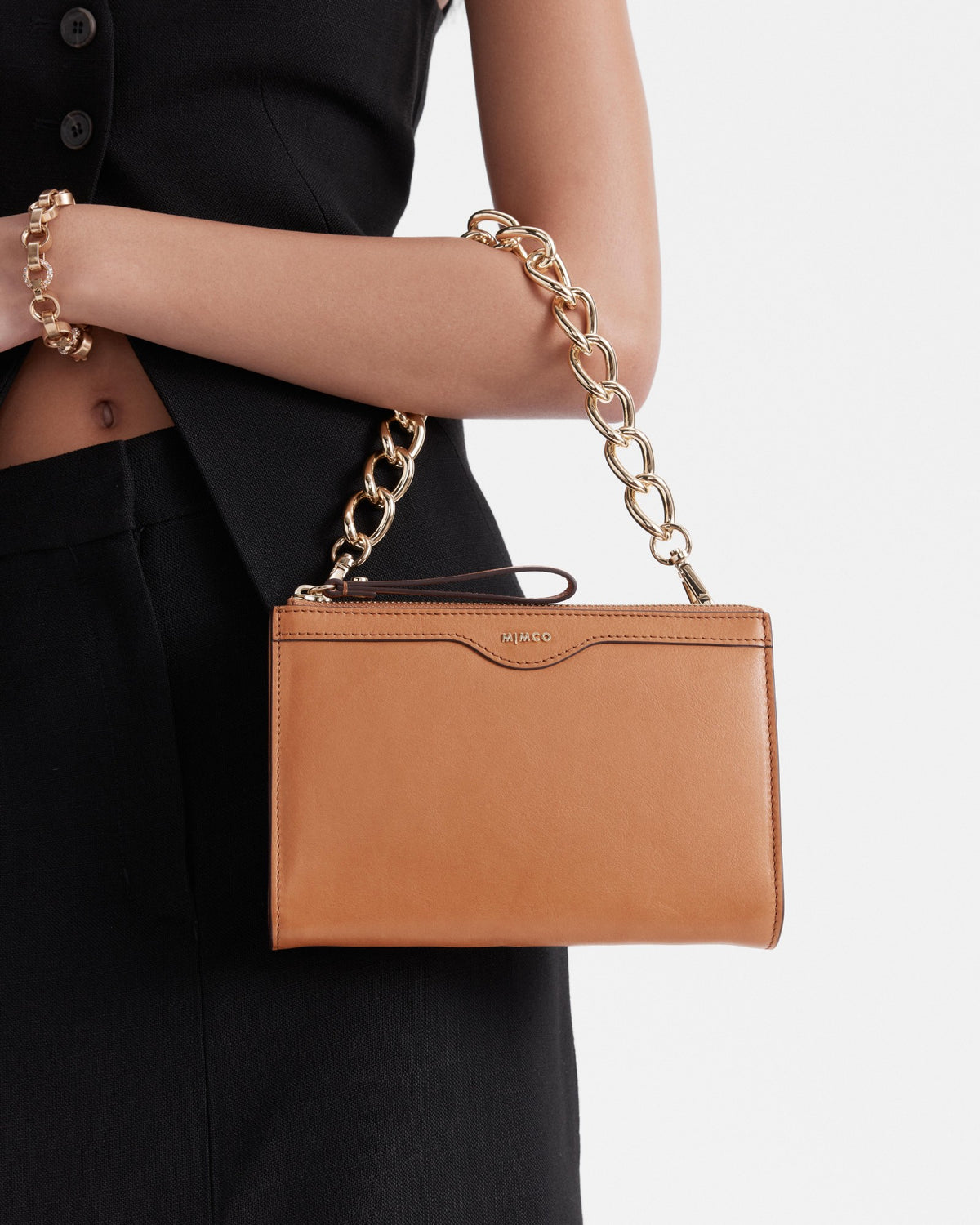 Jett Medium Pouch - Caramel