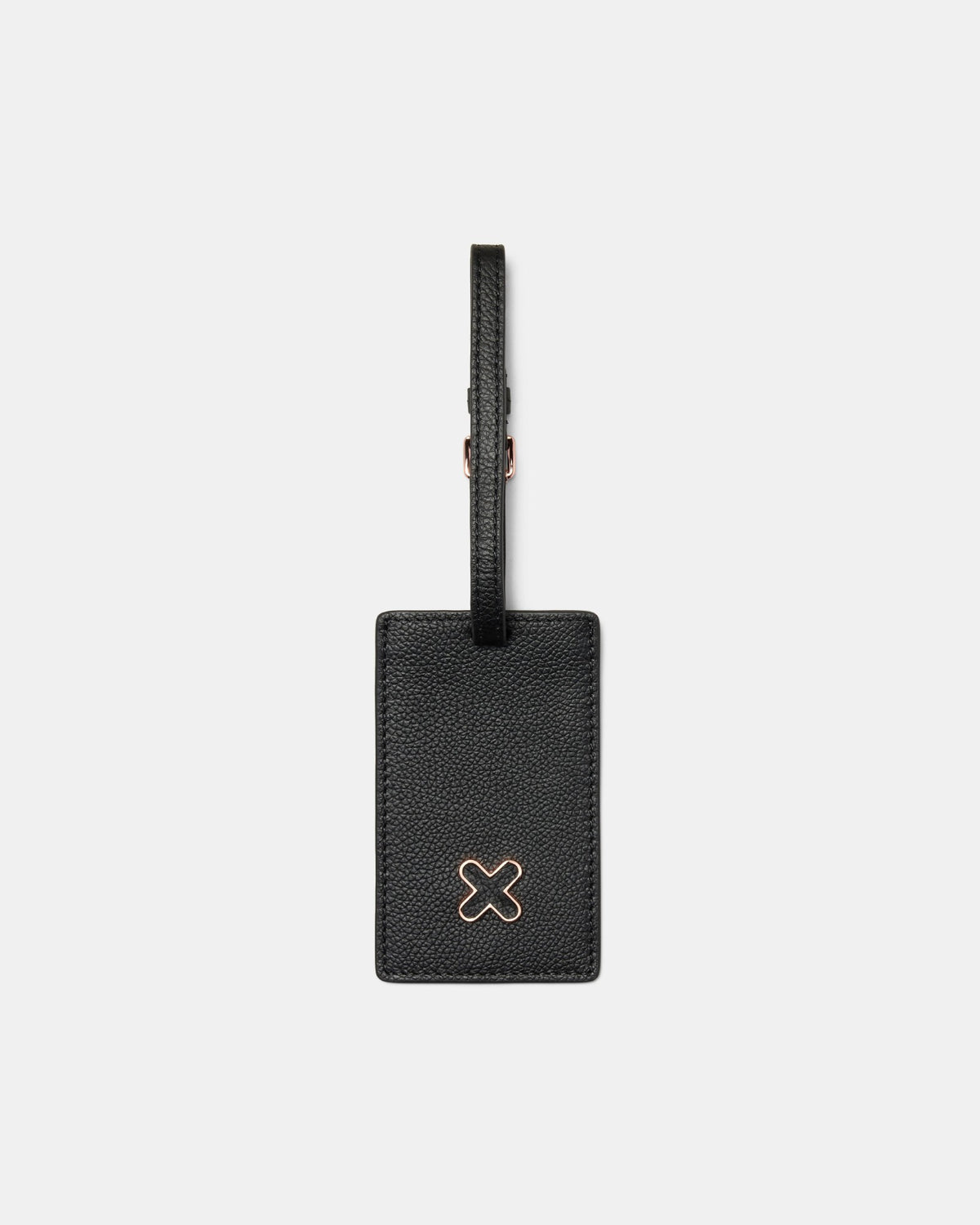 Hendrix Luggage Tag - Black Rose Gold