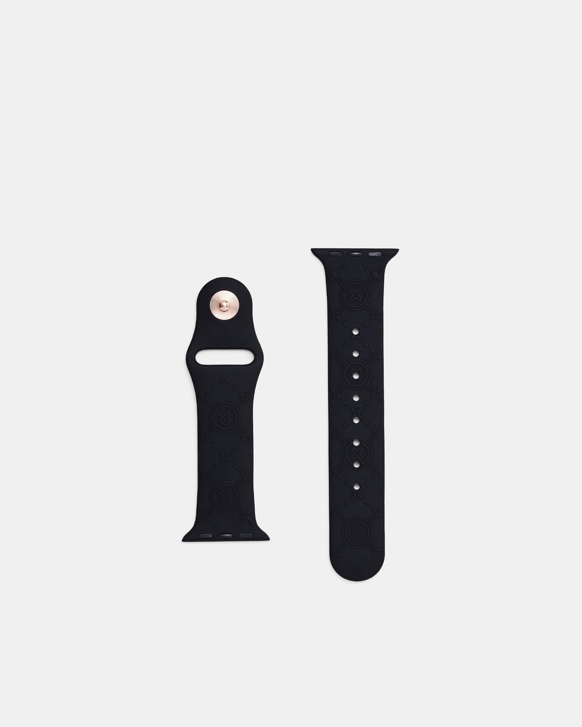 40mm Mim-Gram Silicone Watch Band - Black