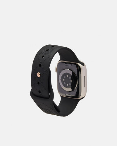 40mm Mim-Gram Silicone Watch Band - Black