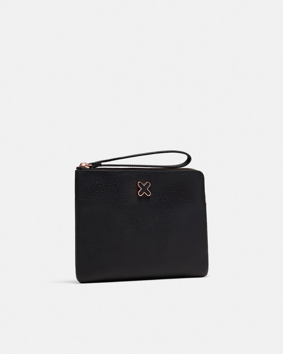 Hendrix Medium Pouch - Black Rose Gold