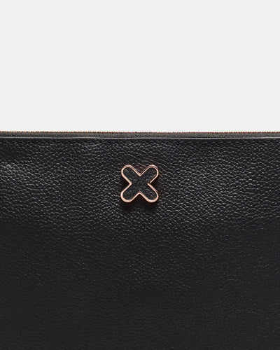 Hendrix Medium Pouch - Black Rose Gold