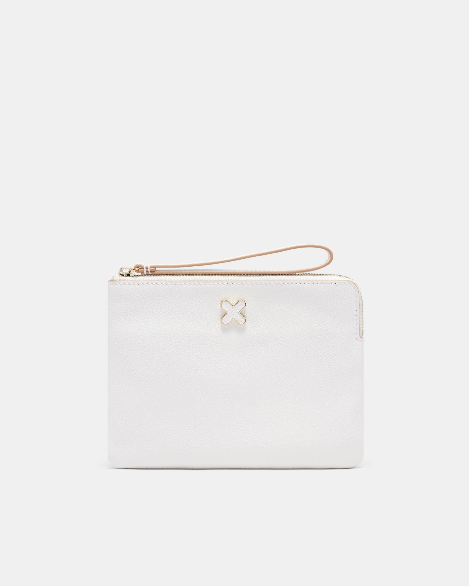 Hendrix Medium Pouch - White