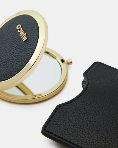 Paradise Mirror - Black Light Gold