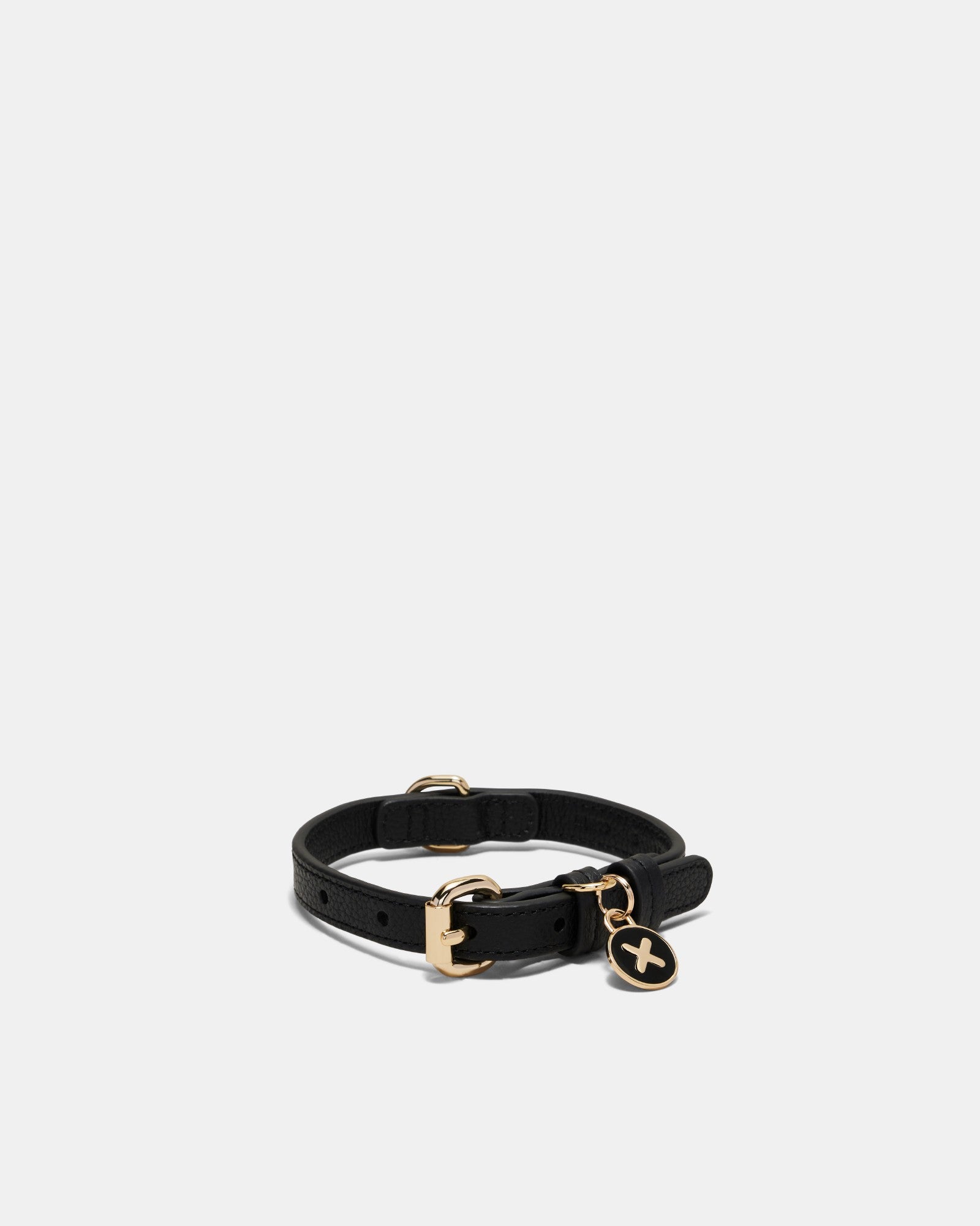 Pooch Small Collar - Black Light Gold