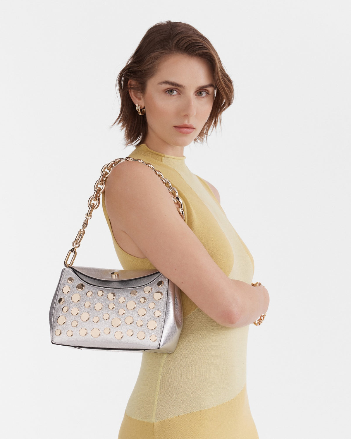 Glisten Clutch Bag - Silver