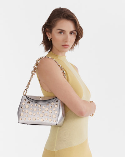 Glisten Clutch Bag - Silver