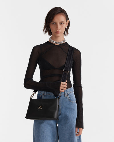 Bay Crossbody Bag - Black Light Gold