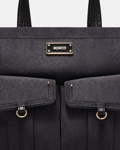 Utility Tote Bag - Black Light Gold