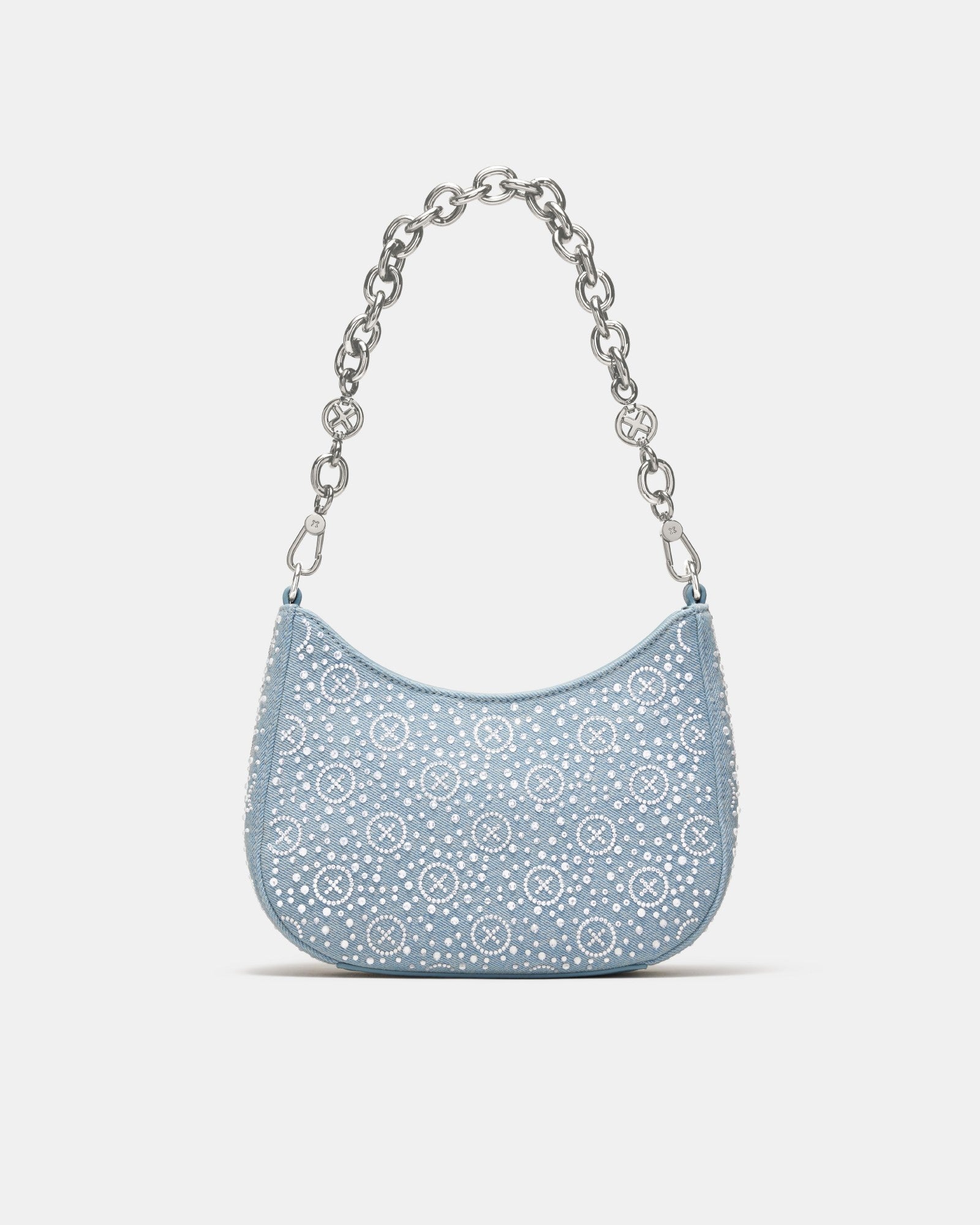 Mim-Gram Sparkle Shoulder Bag - Denim