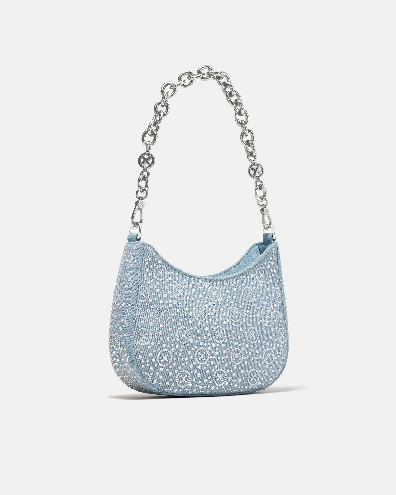 Mim-Gram Sparkle Shoulder Bag - Denim