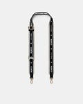 Mim 96 Webbing Bag Strap - Black Light Gold