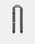 Mim Duo Webbing Bag Strap - Black Light Gold