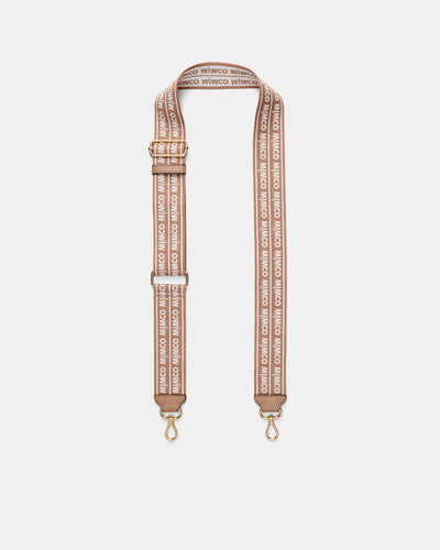 Mim Duo Webbing Bag Strap - Almond