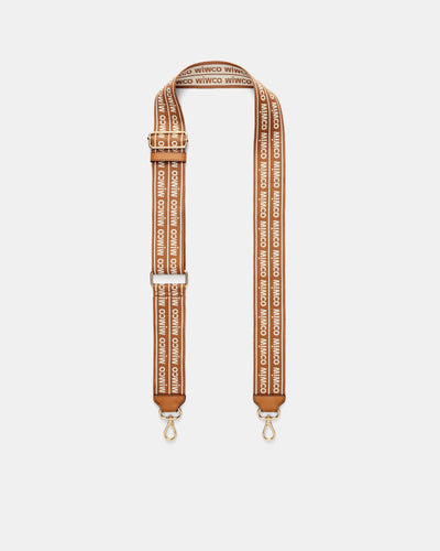 Mim Duo Webbing Bag Strap - Caramel