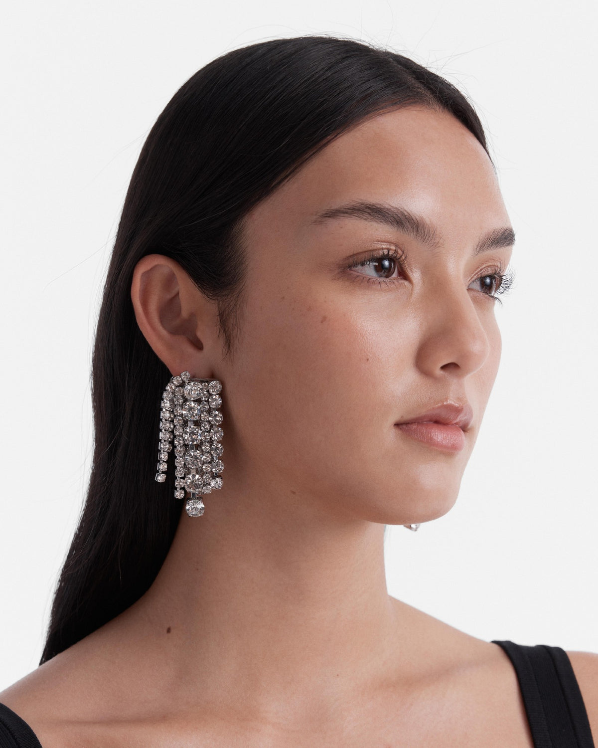Glistening Earrings - Clear