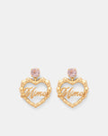 Hip Hop Drop Earrings - Sweet Pink