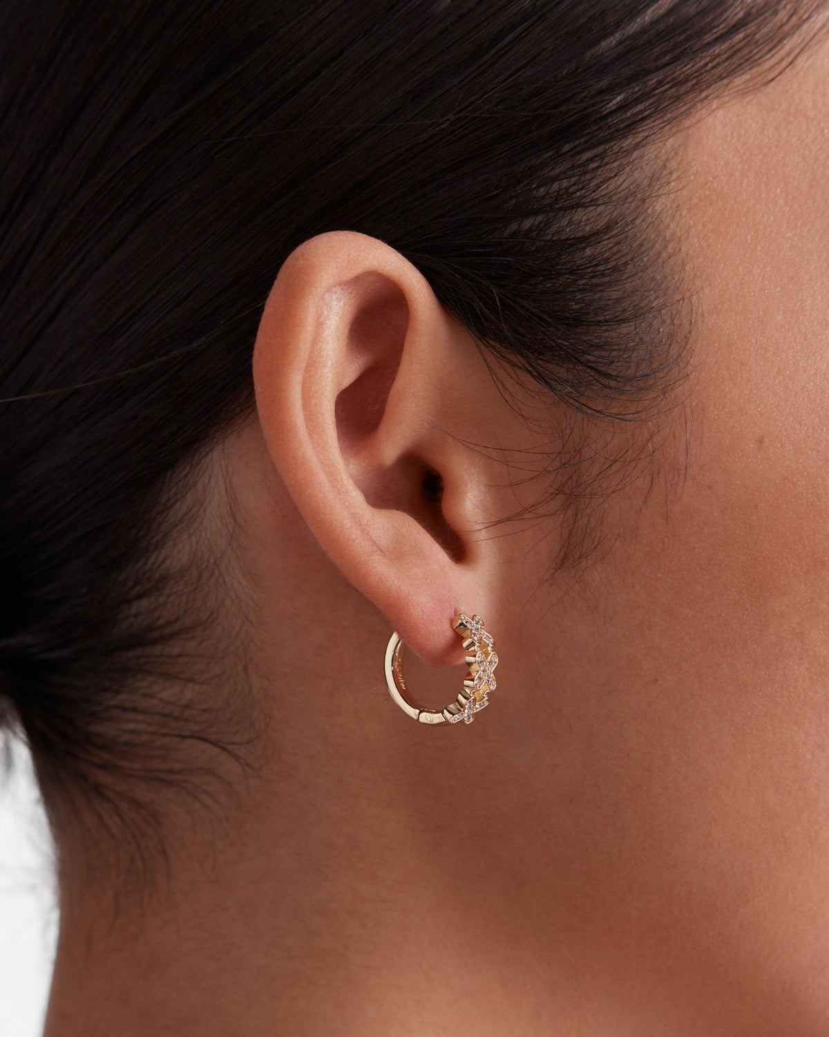 Daydream Huggie Hoop Earrings - Gold
