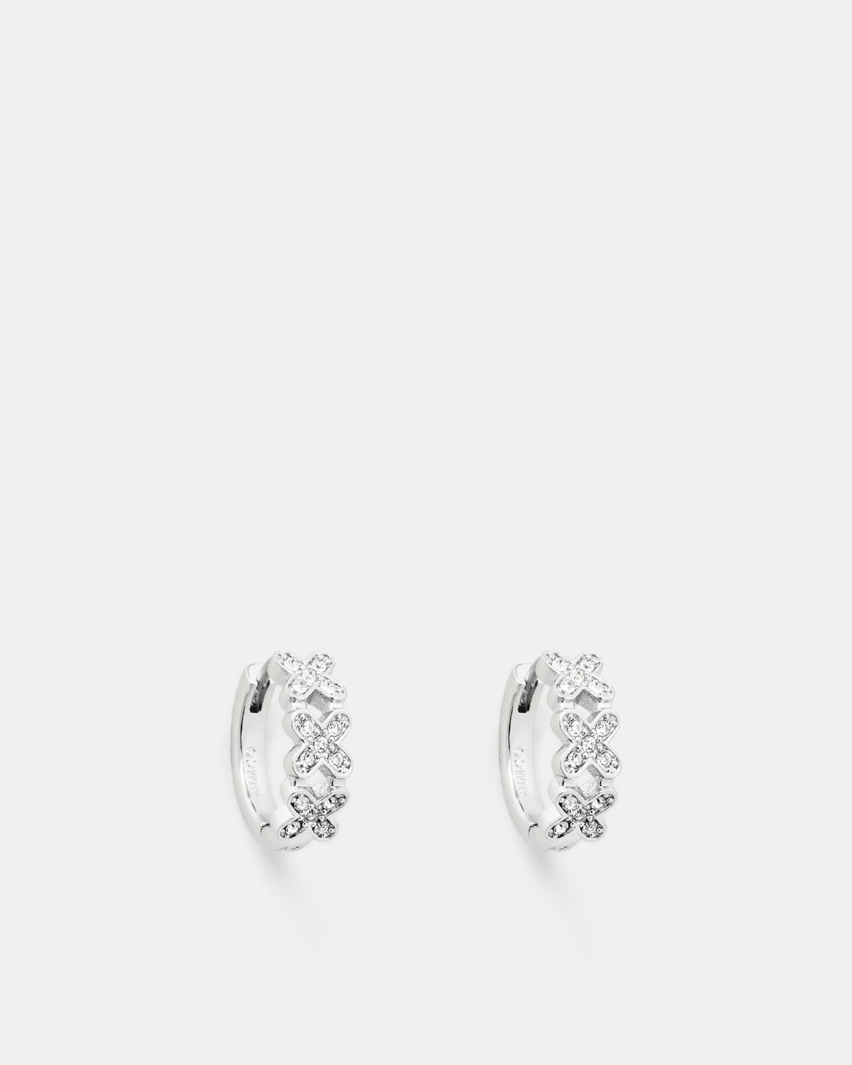 Daydream Huggie Hoop Earrings - Silver