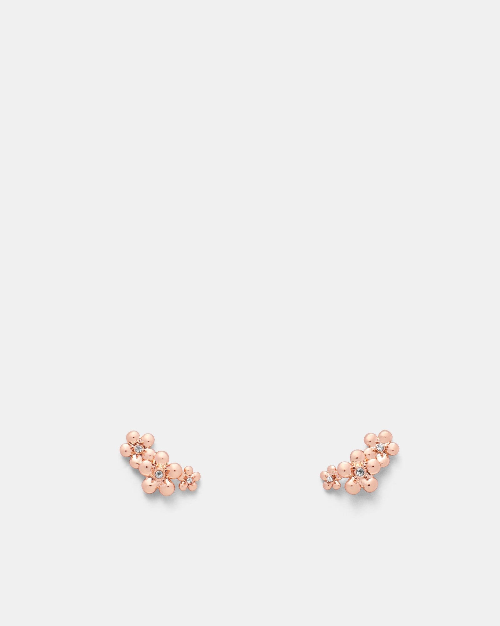 Fleur Stud Earrings - Rose Gold