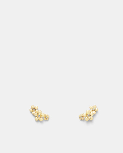Fleur Stud Earrings - Gold