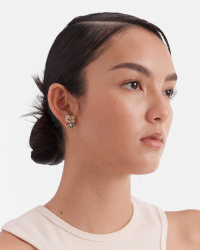 Fleurette Stud Earrings - Multicolour