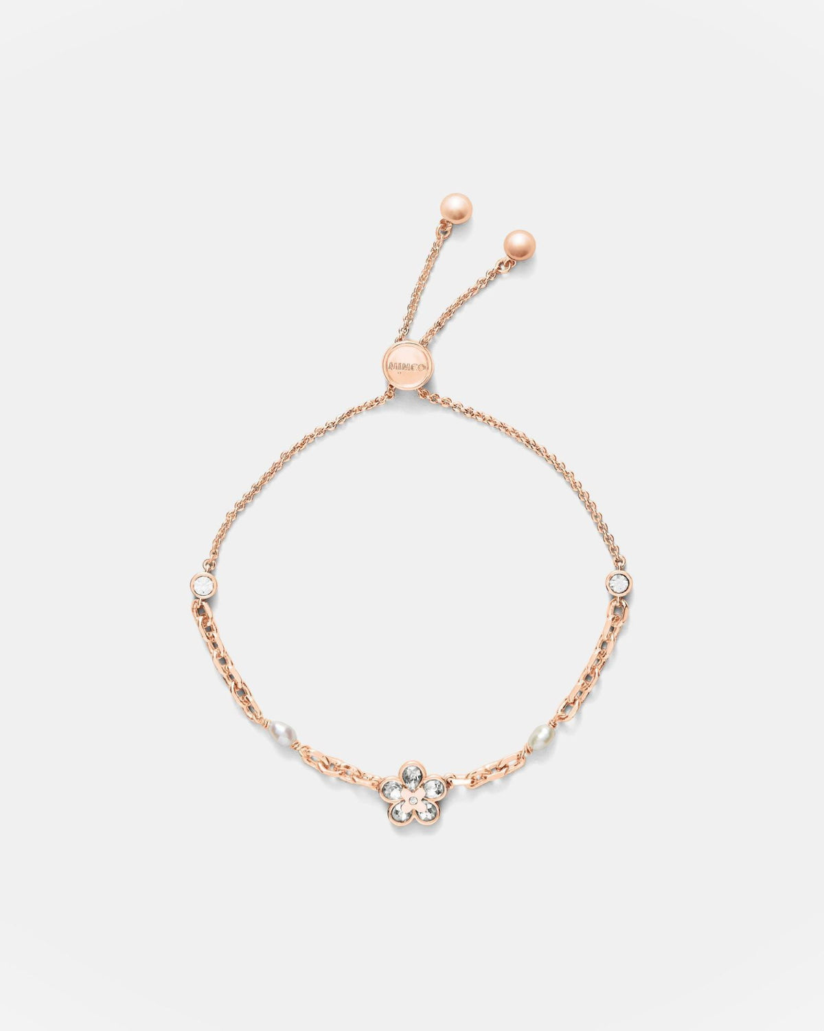 Fleur Toggle Bracelet - Rose Gold
