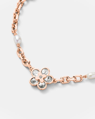 Fleur Toggle Bracelet - Rose Gold