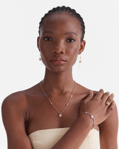 Fleur Toggle Bracelet - Rose Gold