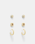 Wistful Stud Earrings Set - Gold