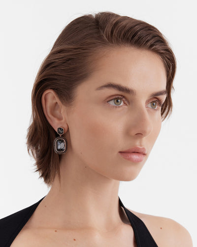 Hype Drop Earrings - Black