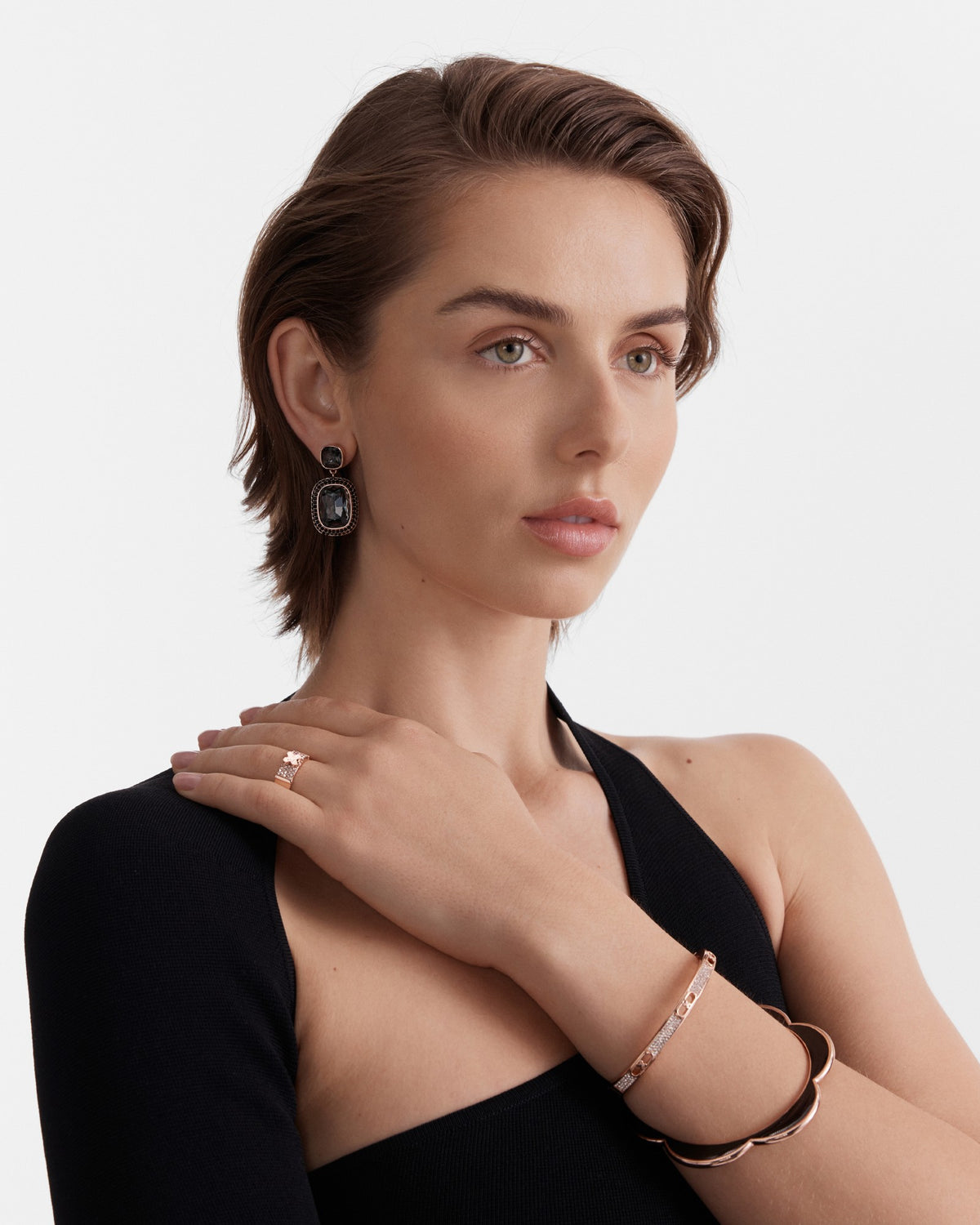 Hype Drop Earrings - Black
