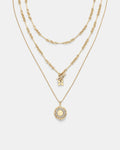 Reminiscent Duo Necklace - Gold