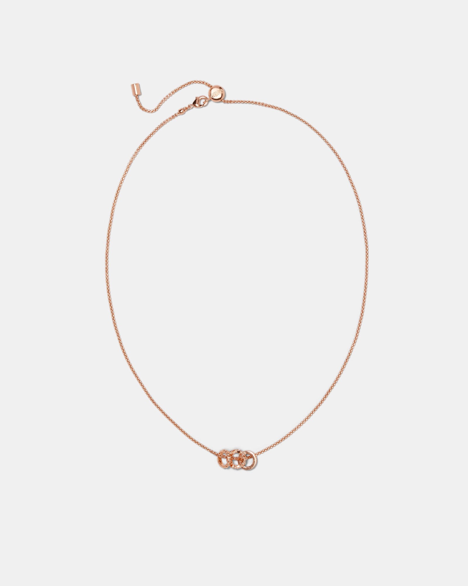 Flare Necklace And Wrist Gift Set - Rose Gold