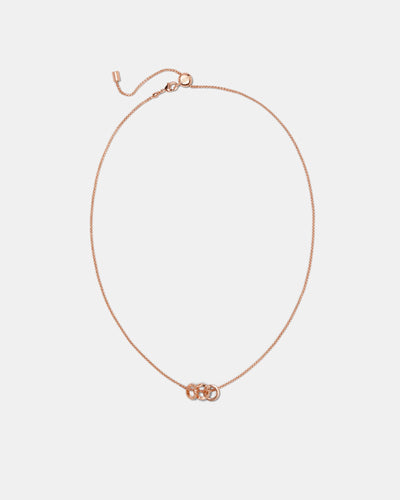 Flare Necklace And Wrist Gift Set - Rose Gold