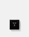 Allure Necklace And Earrings Gift Box - Silver
